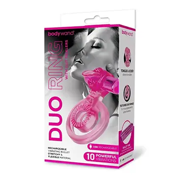Pink Duo Ring with Tongue Teaser.