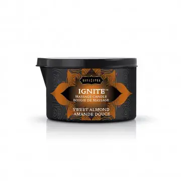 Sweet almond scented massage candle.