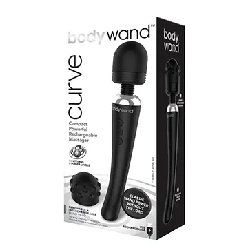 Black Body Wand Curve massager in box.