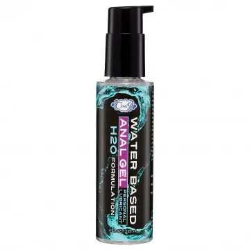 Water-based anal gel lubricant bottle.