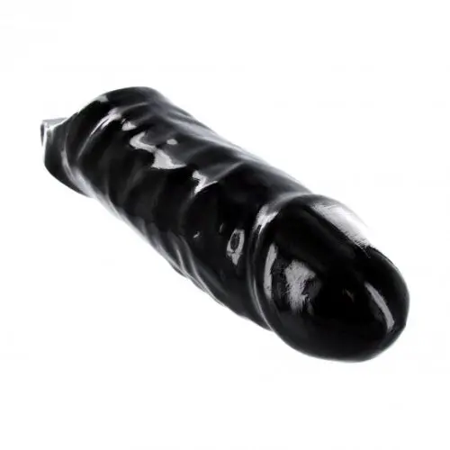 Black rubber sex toy