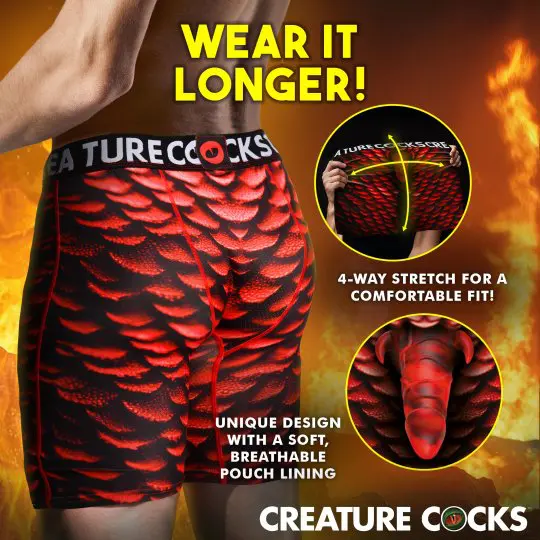 Men's boxer briefs with stretchy comfort and anti-chafing design.