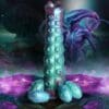 Blue and green tentacle toy with alien.