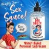 Naughty Jane's Sex Sauce water-based lubricant.
