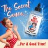 Naughty Jane's Sex Sauce lubricant bottle.