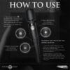 How to use a black wand massager.
