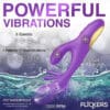 Purple toy with dual motors and vibrations.