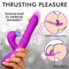 Thrusting and Sucking Silicone Rabbit Vibrator