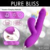 Purple adult toy with charging options.
