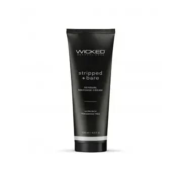 Wicked Stripped + Bare Sensual Massage Cream.