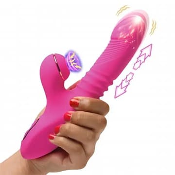 Thrust Thrusting Suction Silicone Rabbit Vibrator