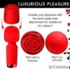 Red rose shaped pleasure device.