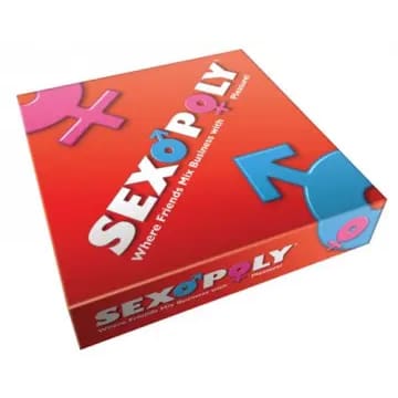 Sexopoly board game box with logo.