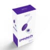 Purple vibrating egg with remote control.