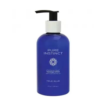 True Blue Massage Lotion by Pure Instinct.