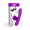 Purple mini suction vibrator in packaging.