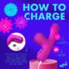 Charging instructions for a pink sex toy.