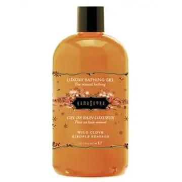Wild Clove scented bath gel bottle.