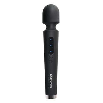 Black Body Wand massager with blue lights.