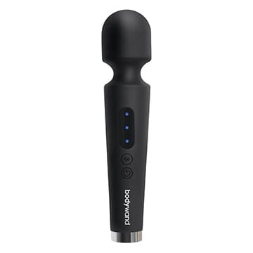 Black Body Wand massager with blue lights.