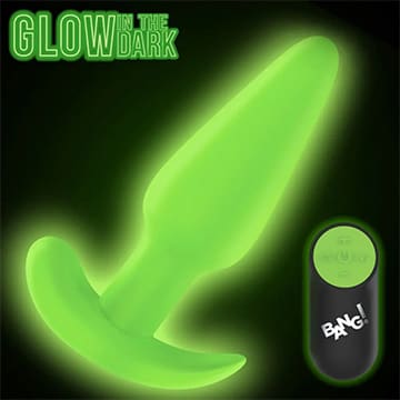 Green glow-in-the-dark toy with remote control.