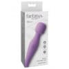 Purple silicone body massager in packaging.
