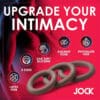 Three brown silicone rings for intimacy.