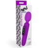 Purple silicone wand in packaging.