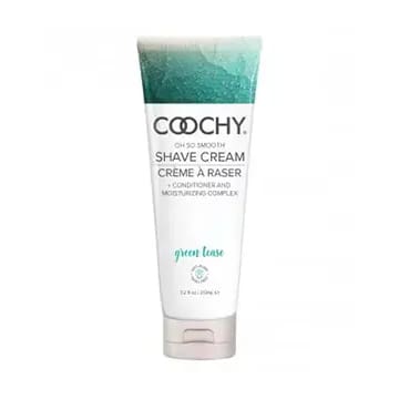 Coochy Green Tea Shave Cream Tube.