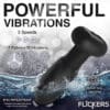 Black vibrating toy with water splash.