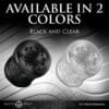 Black and clear silicone sex toy.