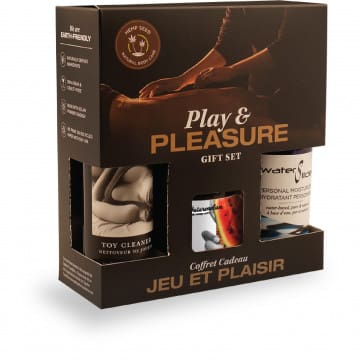 Play & Pleasure gift set with three items.