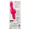 Pink silicone triple fantasy rabbit toy.