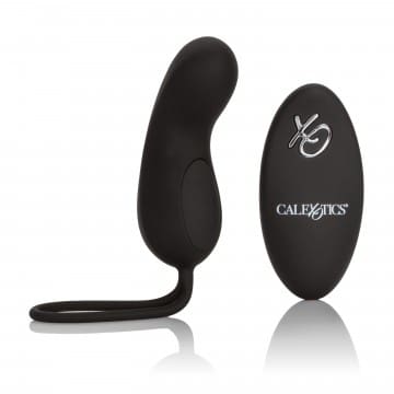Black remote controlled intimate device.