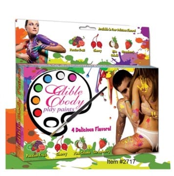 Edible body paint in four flavors.