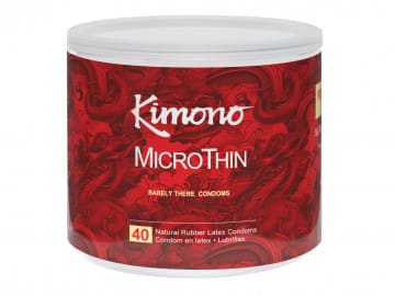Kimono Microthin condoms, 40 count.