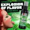 Spearmint flavored numbing spray bottle.
