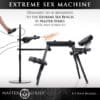 Extreme sex machine and bench.