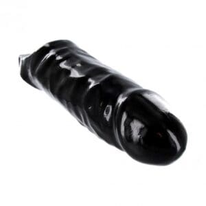 Black rubber sex toy