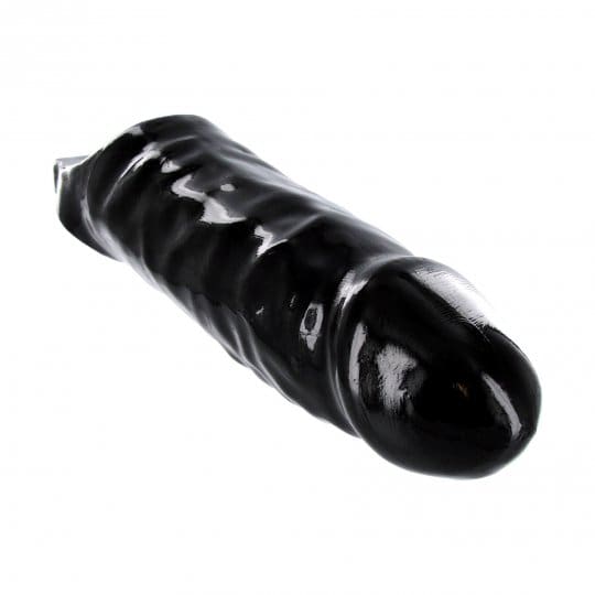 Black rubber sex toy