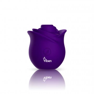 Purple rose-shaped vibrator by Viben.