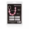 A package of pink beads in packaging.